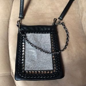 Black sequin purse